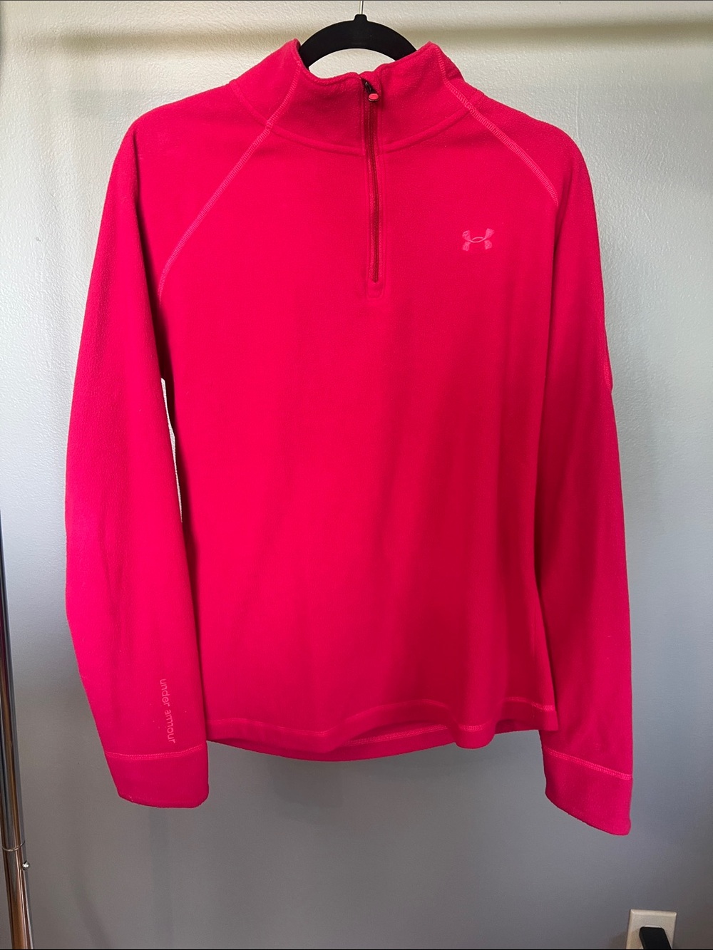 Under Armour Hot Pink Half-Zip Performance Pullover